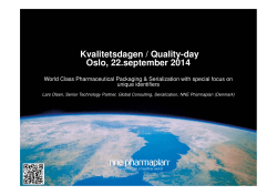 Kvalitetsdagen / Quality-day Oslo, 22.september 2014