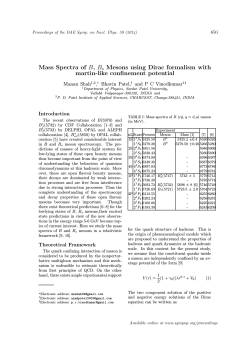 Mass Spectra of B, B s Mesons using Dirac
