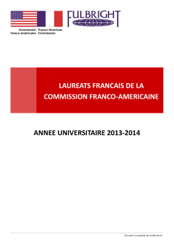 annee universitaire 2013-2014 laureats francais de la commission