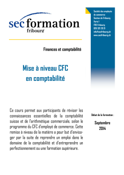 mise à niveau CFC PAGE 1-2014