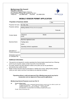 Mobile Vendor Permit Application - PDF