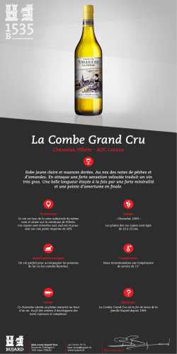 La Combe Grand Cru Chasselas, Villette - AOC Lavaux