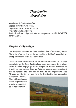Chambertin Grand Cru - Domaine Rossignol