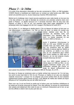 2014 Activité160m depuis 3B8 HB9ARY