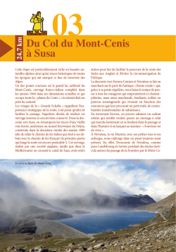 Du Col du Mont-Cenis à Susa - Via-Alta