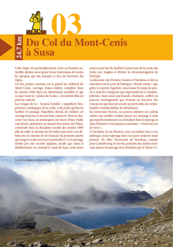 Du Col du Mont-Cenis &agrave; Susa - Via-Alta