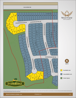 Evansridge Lot Map Phase 8
