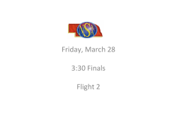 Friday, March 28 3:30 Finals Flight 2