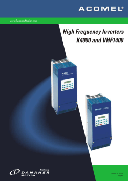 Acomel High Frequency Inverters 230712