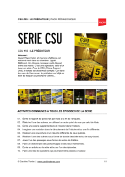 SERIE CSU - Caroline Terrée