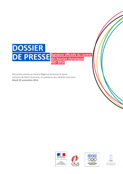 Dossier de presse - DRJSCS Haute