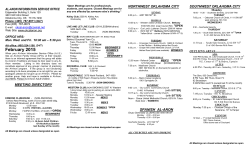 Downloadable( (PDF) meeting schedule - Oklahoma City Al-Anon