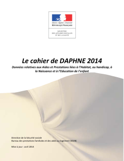 Le cahier de DAPHNE 2014