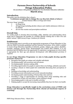 Drugs Education Policy