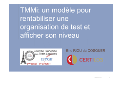 TMMi: un modèle pour rentabiliser une organisation de test