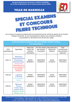 adjoints techniques - Force Ouvri&egrave;re &ndash; Syndicat des Territoriaux de