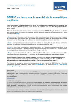20140124 CP Seppic Marché Cos capillaire FR