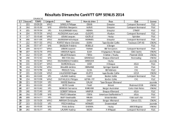 Résultats Dimanche CaniVTT GPF SENLIS 2014
