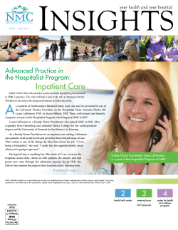 April / May 2014 Issue - Northwestern Medical Center