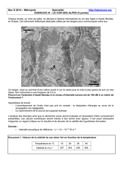 Bac S 2014 – Métropole Spécialité http://labolycee.org EXERCICE III