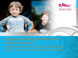 Exploring teaching dispositions in teacher education