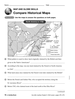 MAP AND GLOBE SKILLS Compare Historical Maps