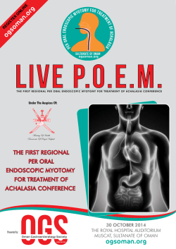 Download Brochure - oman gastroenterology society
