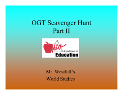 OGT Scavenger Hunt 2