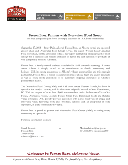 Freson Bros Press Release