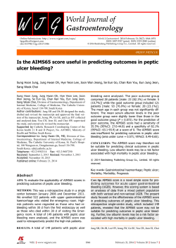PDF (1147K) - World Journal of Gastroenterology