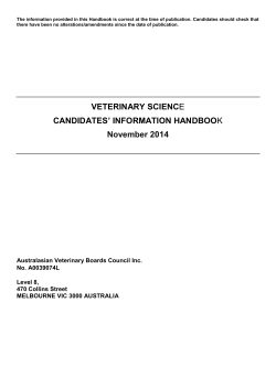 INFORMATION HANDBOOK November 2014