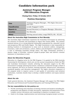 Assistant Program Manager – PNG Higher Education and TVET