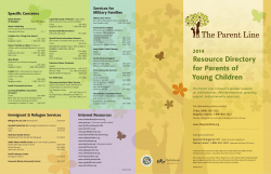 Resource Directory for Parents of Young Children