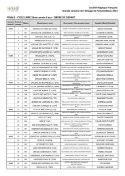 Horaires C-Librem - Grande Semaine de Fontainebleau