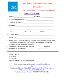 OFC Indian Dental Achievers Awards IDAA