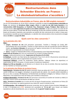 Tract CFDT restructurations juin 2014 VFinale