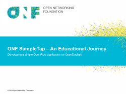 ONF SampleTap - Open Networking Foundation