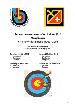 Schweizermeisterschaften Indoor 2014 Magglingen