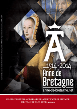 Livret Anne de Bretagne au Château du Clos
