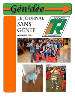 &Eacute;dition Octobre 2014