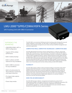 LMU-2000™GPRS/CDMA/HSPA Series