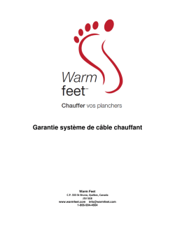 Garantie système de c système de câble chauffant