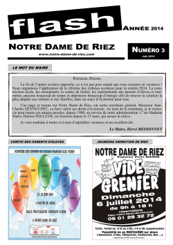 Flash n°3 - Juin 2014.pub - Mairie de Notre Dame de Riez