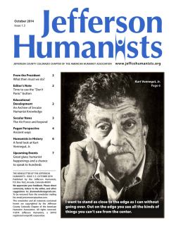October 2014 Newsletter