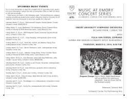 MUSIC AT EMORY CONCERT SERIES