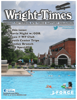 In this issue: ~Movie Night w/ODR ~Luau @ WP Club ~Youth Center