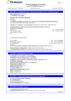 Fiche de données de sécurité