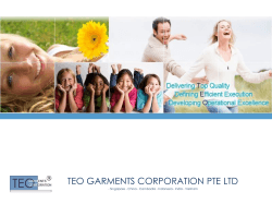 TEO GARMENTS CORPORATION PTE LTD