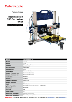 Imprimante 3D ORD Bot Hadron en kit