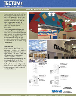 TECTUM Acoustical Walls